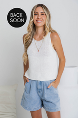 Jorj Knit Top - White - The Self Styler