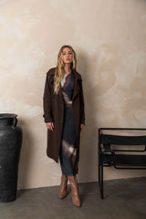 Tallon Trench Coat - Chocolate - The Self Styler