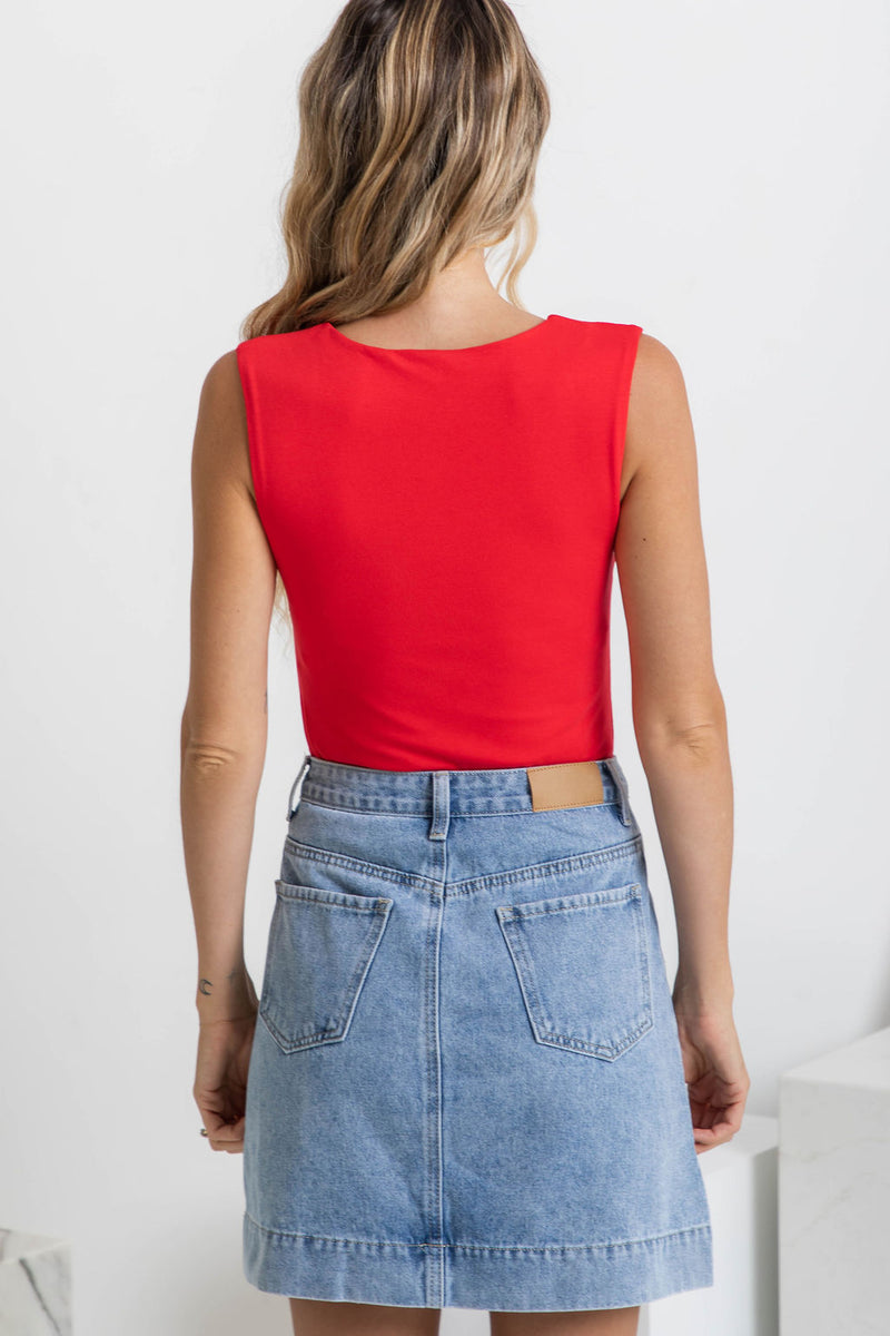 Vera Tank Top - Red - The Self Styler