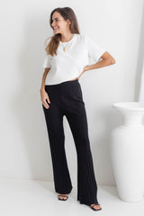 Amari Knit Pant - Black - The Self Styler