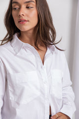 Finn Cotton Shirt - White - The Self Styler