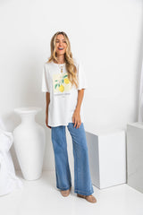 Amalfi Relaxed-Fit Tee - White - The Self Styler