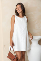 Korah Dress - White - The Self Styler