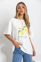 Amalfi Relaxed-Fit Tee - White - The Self Styler