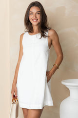 Korah Dress - White - The Self Styler