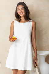 Korah Dress - White - The Self Styler