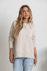 Ella Knit Jumper - Oatmeal Speckle - The Self Styler