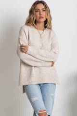 Ella Knit Jumper - Oatmeal Speckle - The Self Styler