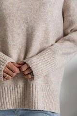 Ella Knit Jumper - Oatmeal Speckle - The Self Styler