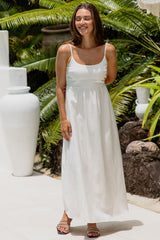 Anja Maxi Dress - White - The Self Styler