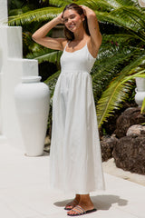 Anja Maxi Dress - White - The Self Styler