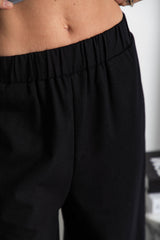 Revie Wide-Leg Pant - Black - The Self Styler