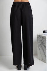 Revie Wide-Leg Pant - Black - The Self Styler