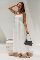 Anja Maxi Dress - White - The Self Styler