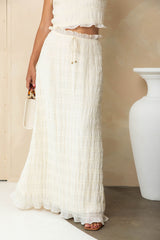 Aspen Maxi Skirt - Cream - The Self Styler