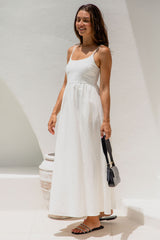 Anja Maxi Dress - White - The Self Styler