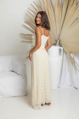 Aspen Maxi Skirt - Cream - The Self Styler