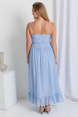 Olympia Maxi Dress - Light Blue - The Self Styler