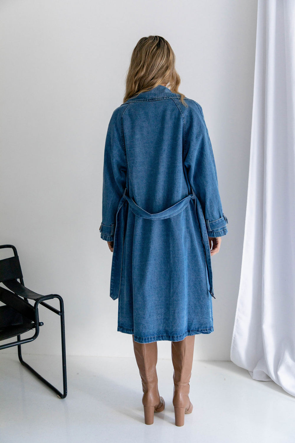 Denim trench dress hotsell