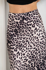 Tia Maxi Skirt - Leopard Print - The Self Styler