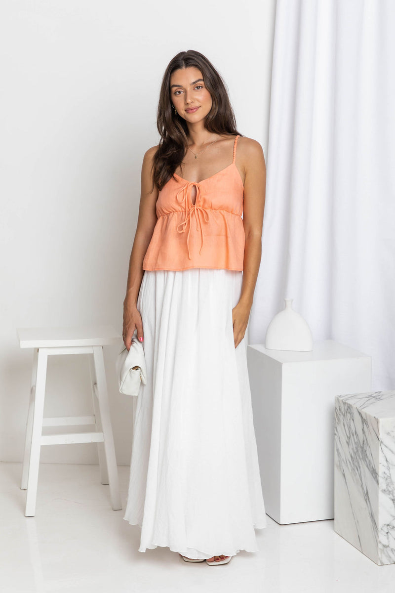 Milan Top - Peach - The Self Styler