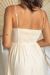 Sandy Maxi Dress - Cream - The Self Styler