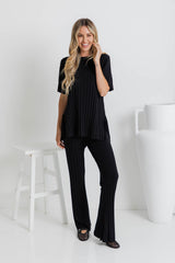 Amari Knit Pant - Black - The Self Styler