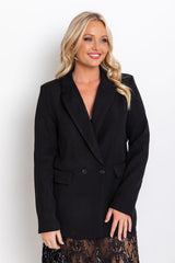 Raffa Blazer Jacket - Black - The Self Styler