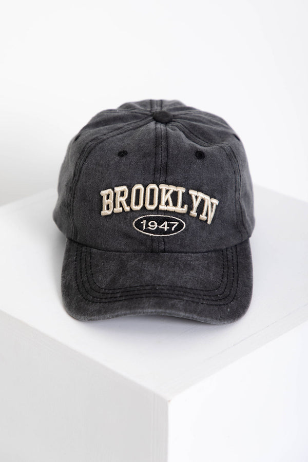Brooklyn Cap - Black Wash - The Self Styler