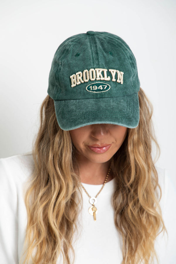 Brooklyn Cap - Green Wash - The Self Styler