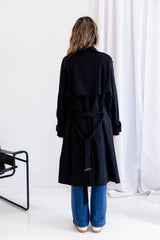 Tallon Trench Coat - Black - The Self Styler