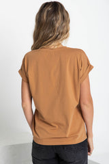 Alfie Basic Tee - Caramel - The Self Styler