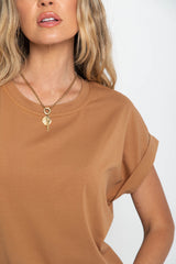 Alfie Basic Tee - Caramel - The Self Styler