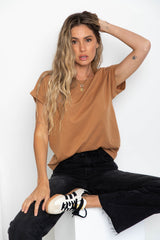 Alfie Basic Tee - Caramel - The Self Styler