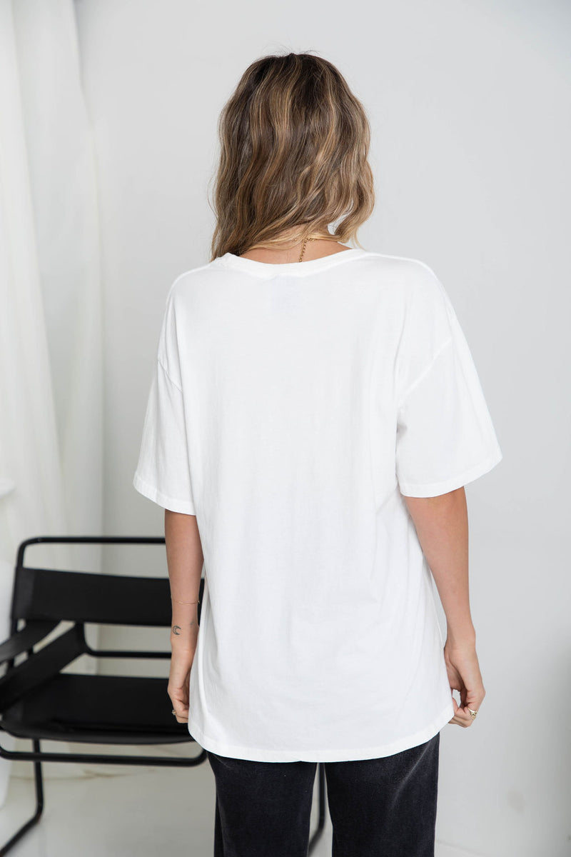 Martini Relaxed-Fit Tee - White - The Self Styler