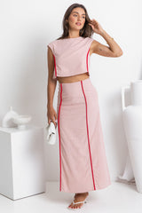 Eve Maxi Skirt - Pink - The Self Styler