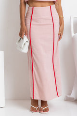 Eve Maxi Skirt - Pink - The Self Styler