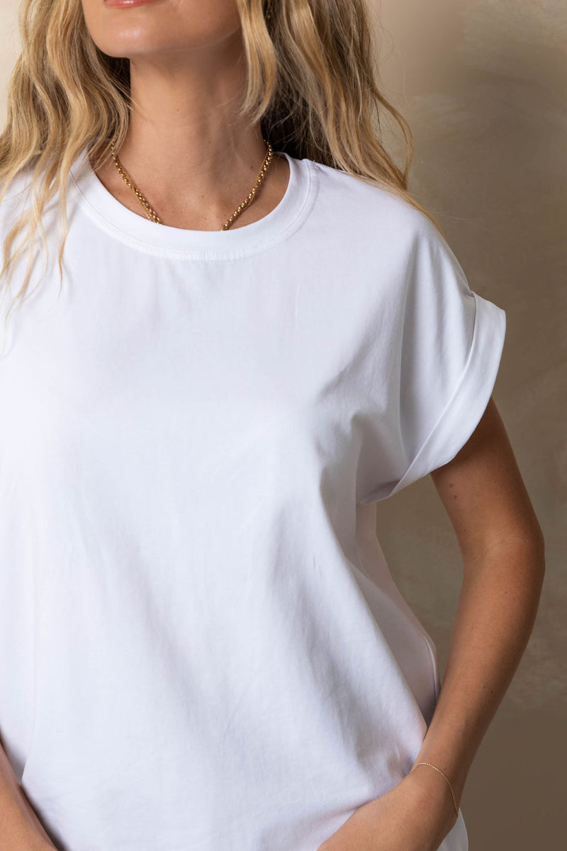 Alfie Basic Tee - White - The Self Styler